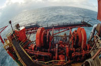 Navire de forage en haute mer