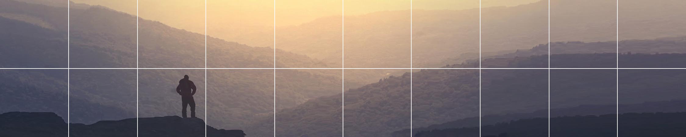 Person on top of a mountain