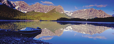 Lake and mountain