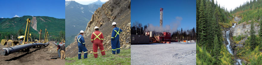 Pipeline Construction Site, Inspection, North, Water Fall