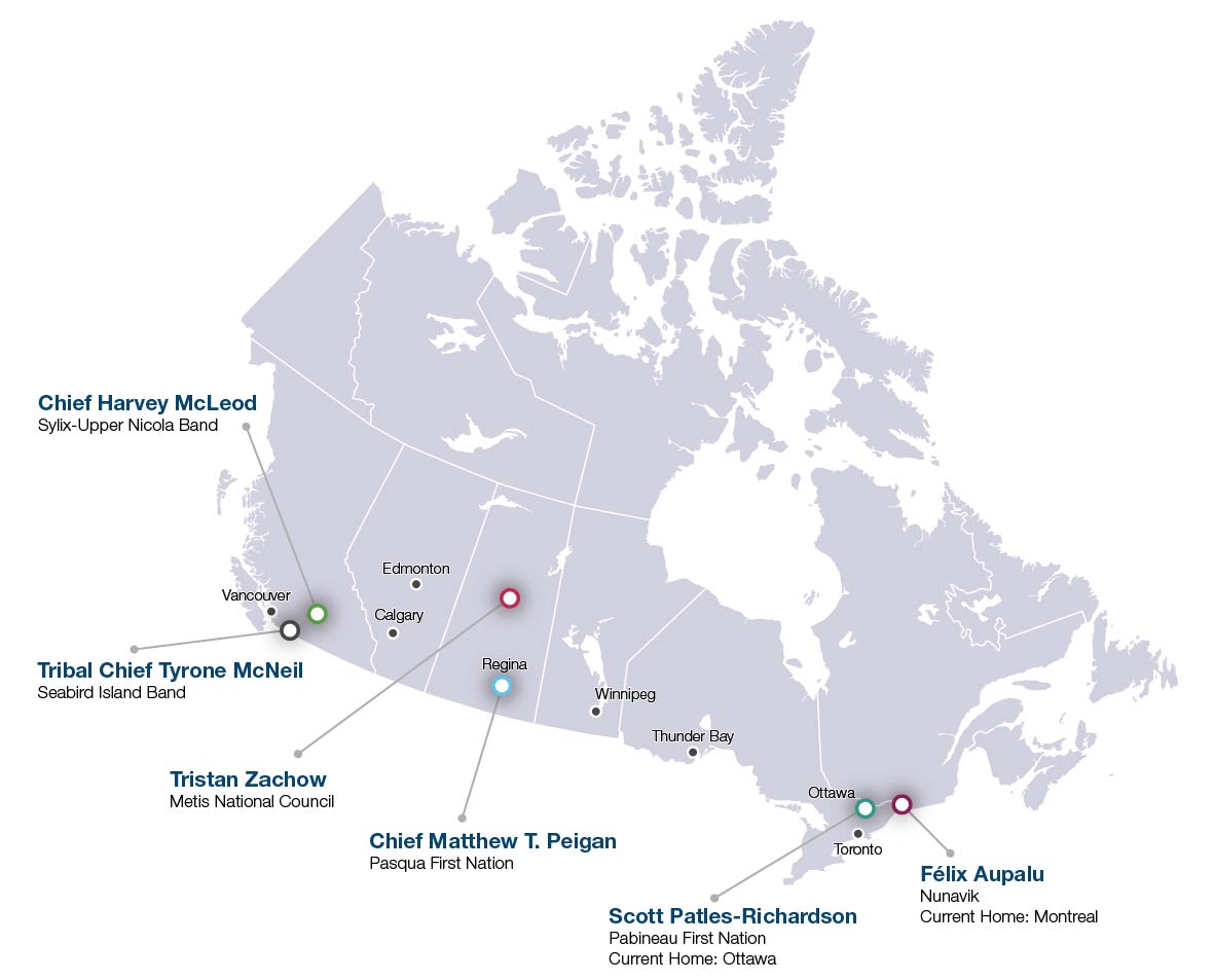 Indigenous Advisory Committee Members Map