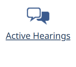 Active Hearings
