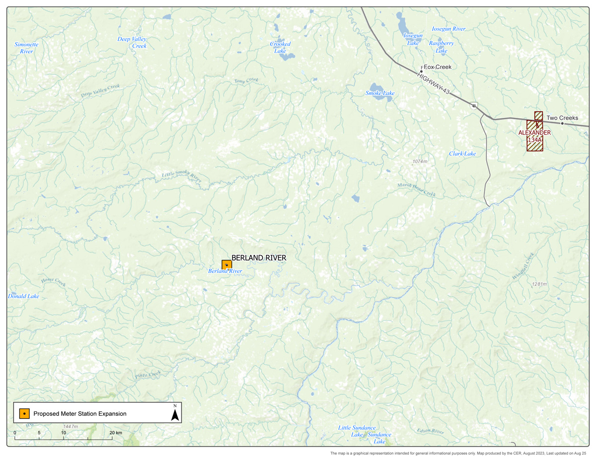 NOVA Gas Transmission Ltd. – Meter Station Expansion map