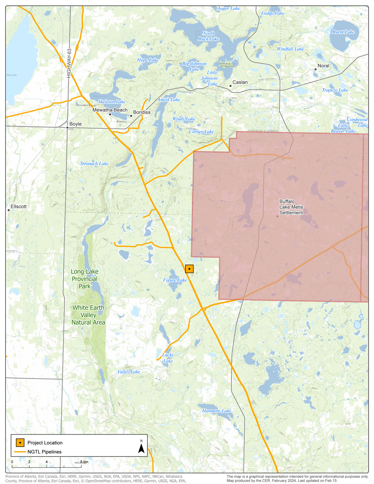 NOVA Gas Transmission Ltd. &ndash; Figure Lake Receipt Meter Station Modifications map