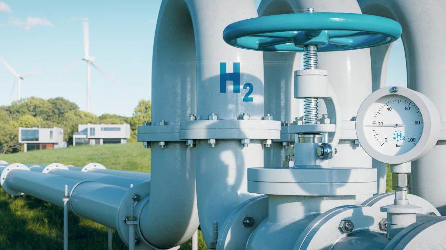 Hydrogen storage and pipeline.