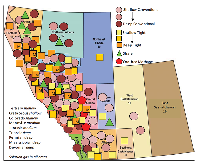 Figure A1.2 – Western Canada Area and Grouping Map 