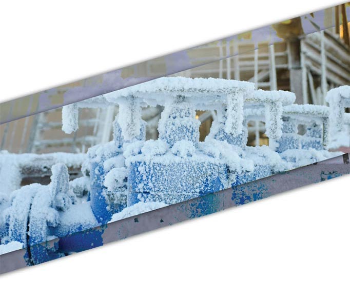 Snow-covered Pipeline