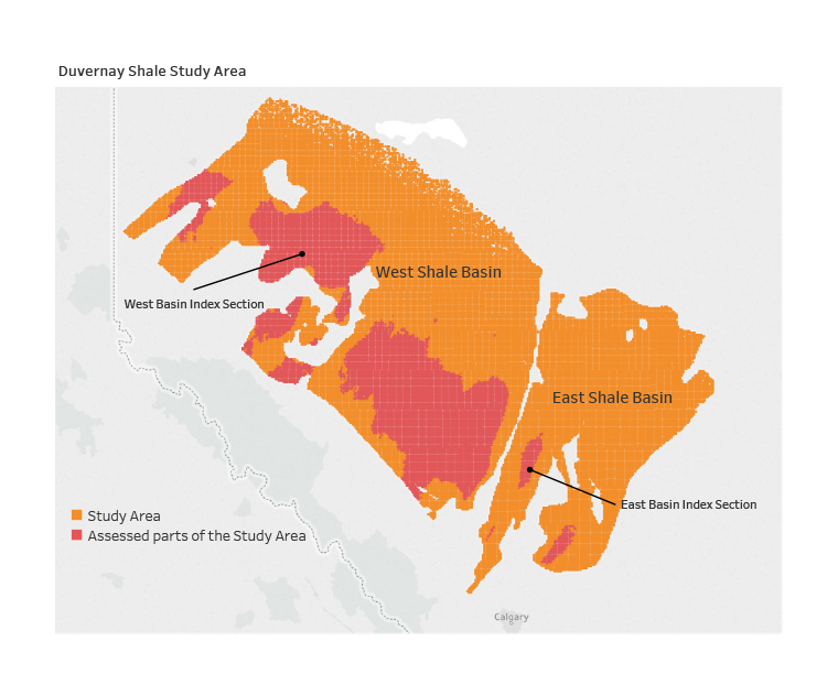 Figure B1 – Duvernay Shale Study Area