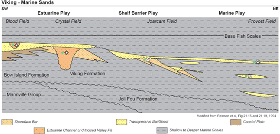 Figure 12 - Schematic of Viking Formation stratigraphy