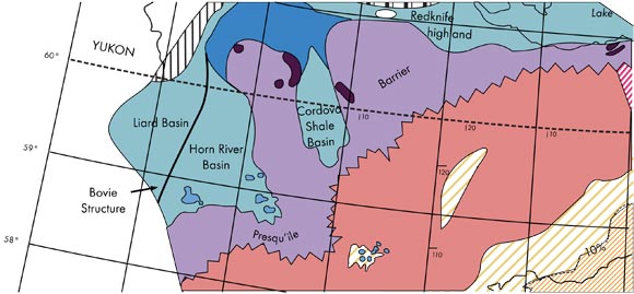 Depiction of Devonian Presqu'ile Barrier Reef