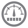 Illustration en gris et blanc d’un cadran à aiguille