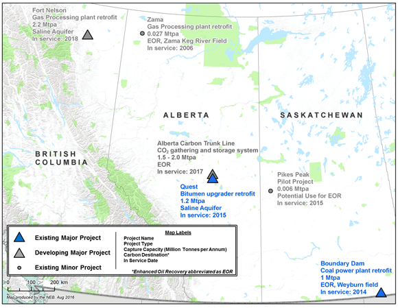 Canadian Carbon Capture and Storage Projects