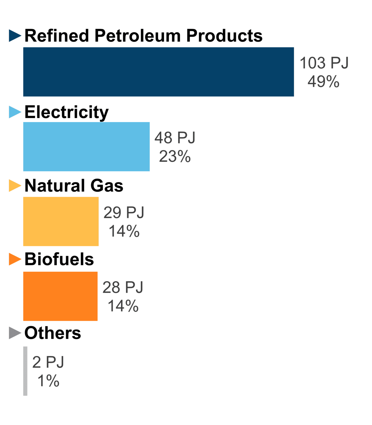 Figure 7: End-Use Demand by Fuel (2020)