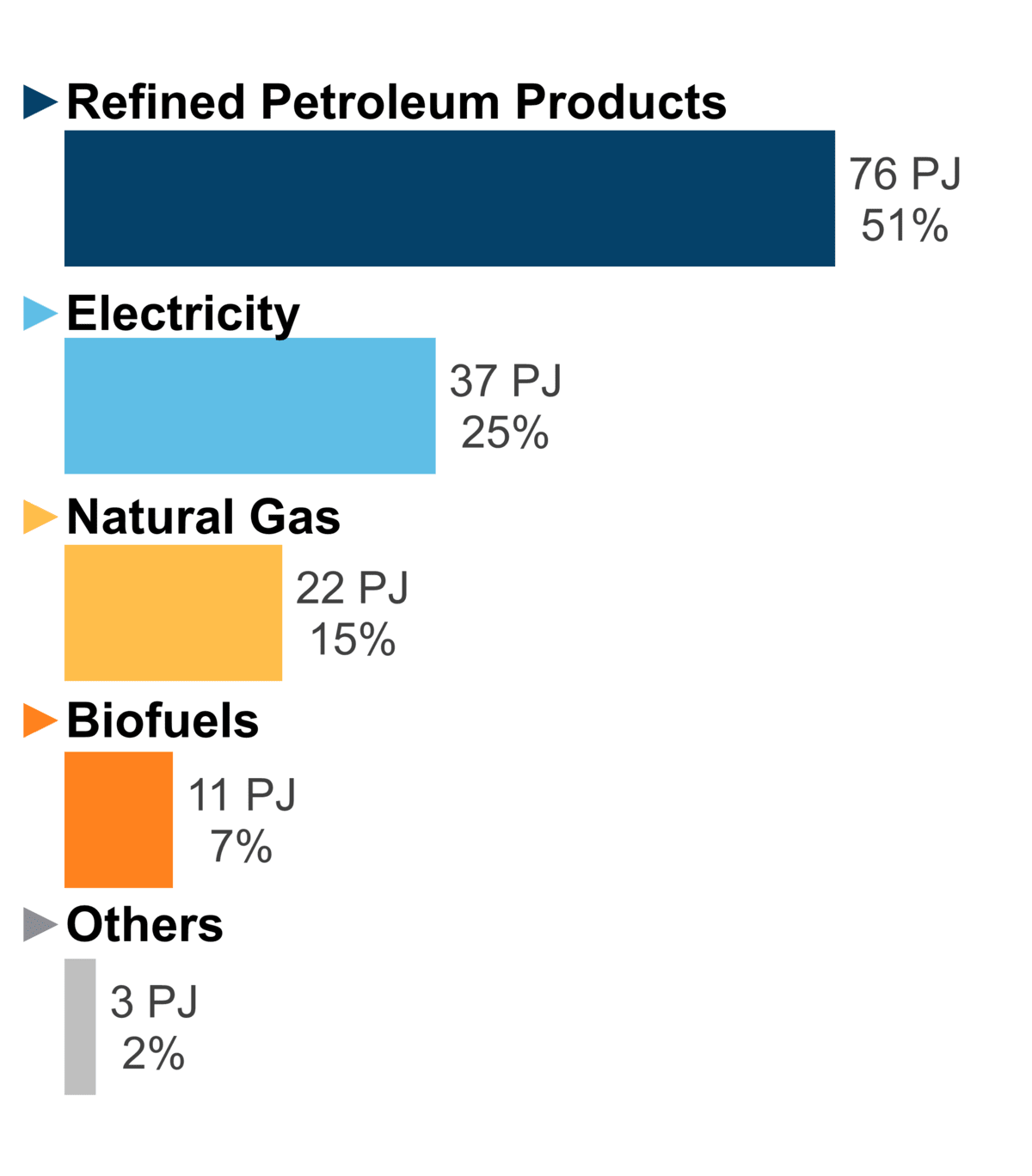 Figure 6: End-Use Demand by Fuel (2020)