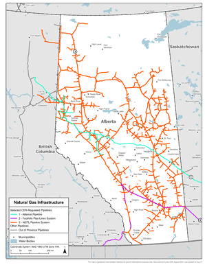 Figure 4: Natural Gas Infrastructure Map