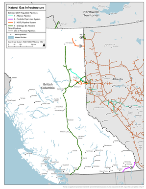 Figure 4: Natural Gas Infrastructure Map