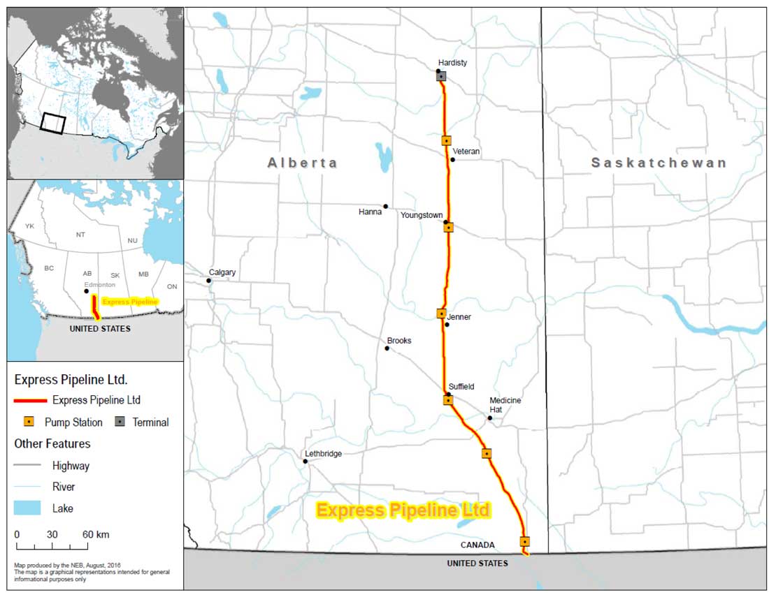 Figure 1: Express Pipeline – Mainline System