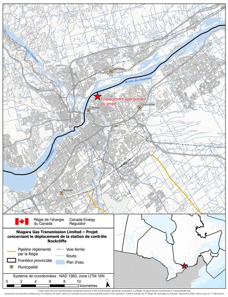Niagara Gas Transmission Limited – Avis de projet concernant le déplacement de la station de contrôle Rockcliffe