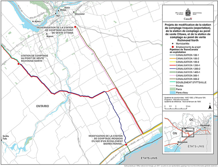 Carte d’emplacement des projets