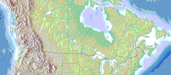 Figure 4.1 - Projets de GNL au Canada