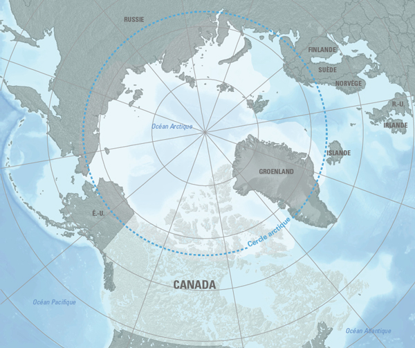 Carte de l'Arctique