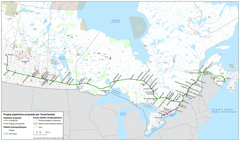 CARTE 1 : Tracé du projet propose