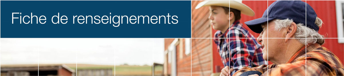 Fiche de renseignements