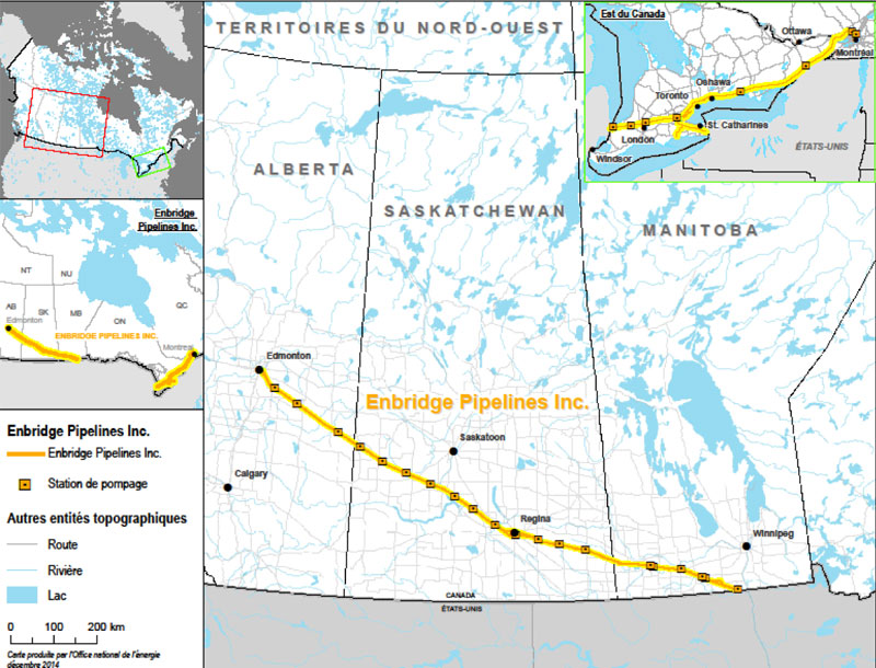 Figure 1 : Pipelines Enbridge Inc.